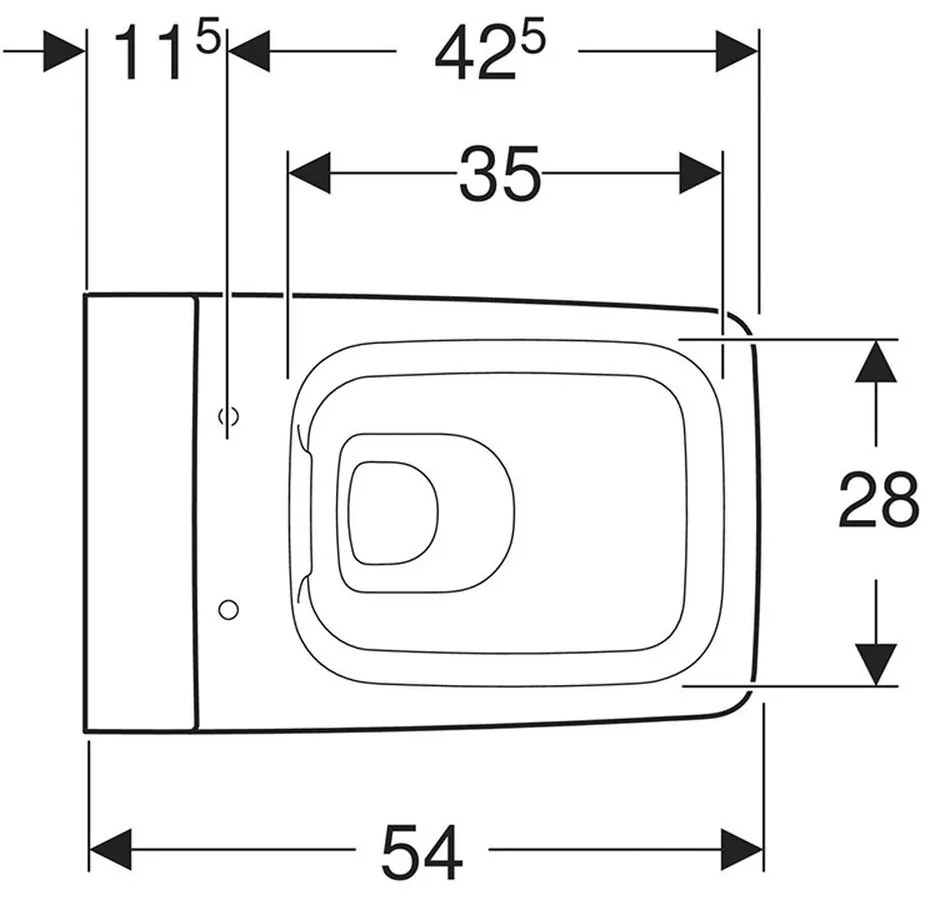 Vas Wc suspendat rimfree, spalare verticala, Xeno2, alb, Geberit