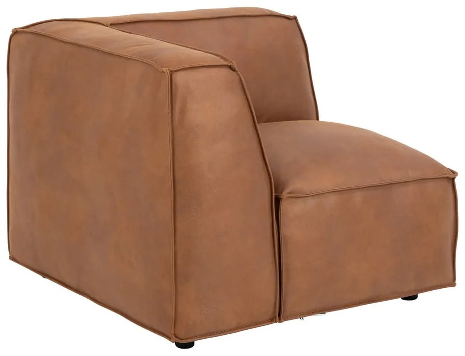 Modul pentru canapea maro coniac (colț stânga) Fairfield Kentucky – Bonami Selection