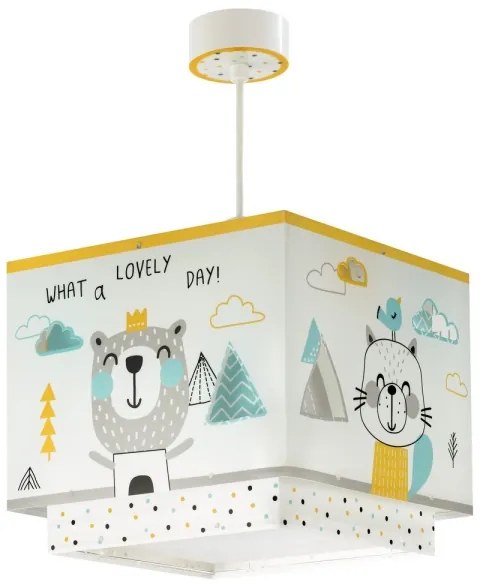 Dalber D-73242 - Lustră copii HELLO LITTLE 1xE27/15W/230V