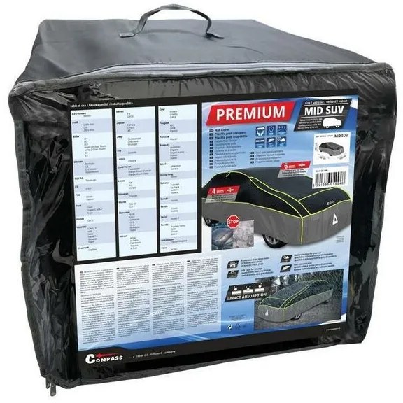 Compass Prelată de protecție împotriva grindineiPREMIUM MID SUV 480 x 195 x 155 cm