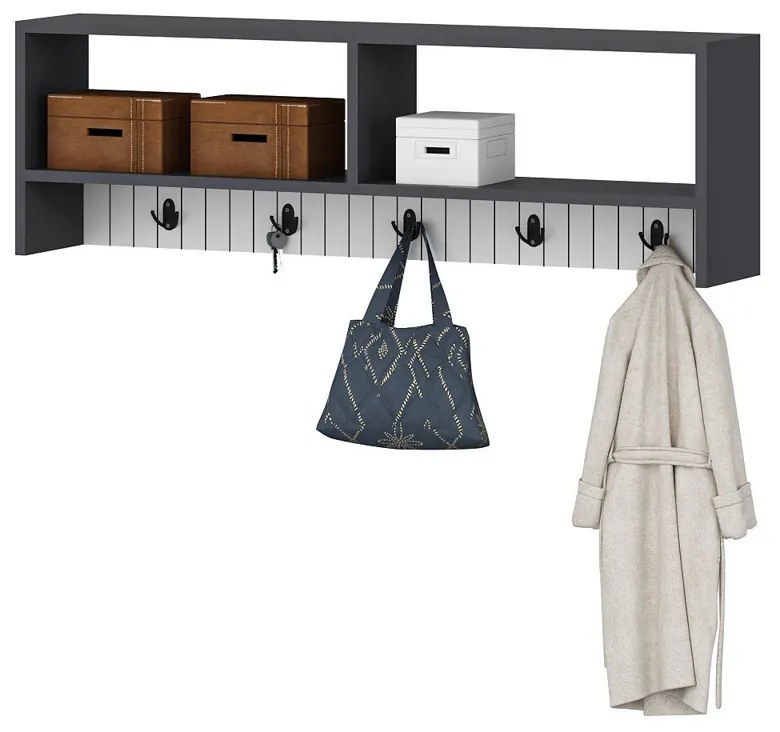 Cuier de perete Sarandon Anthracite White