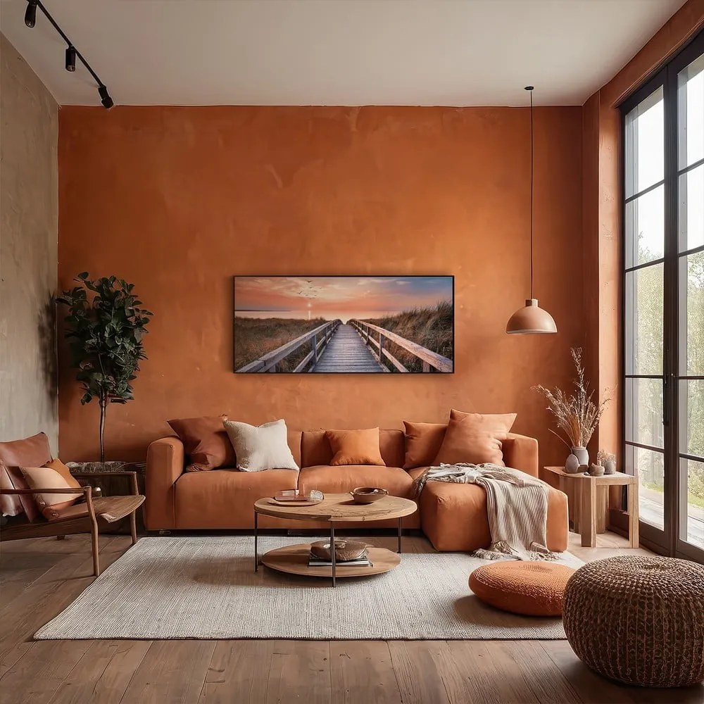 Tablou 150x60 cm Beach Footbridge – knor