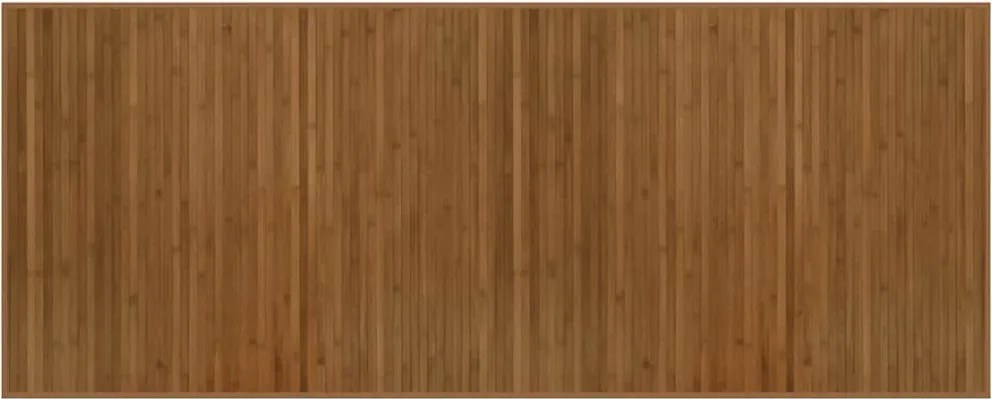 vidaXL Covor dreptunghiular, maro, 80x200 cm, bambus