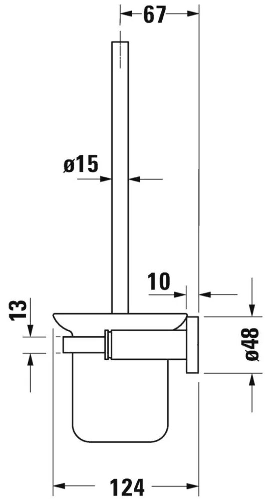 Duravit D-Code Perie WC de perete