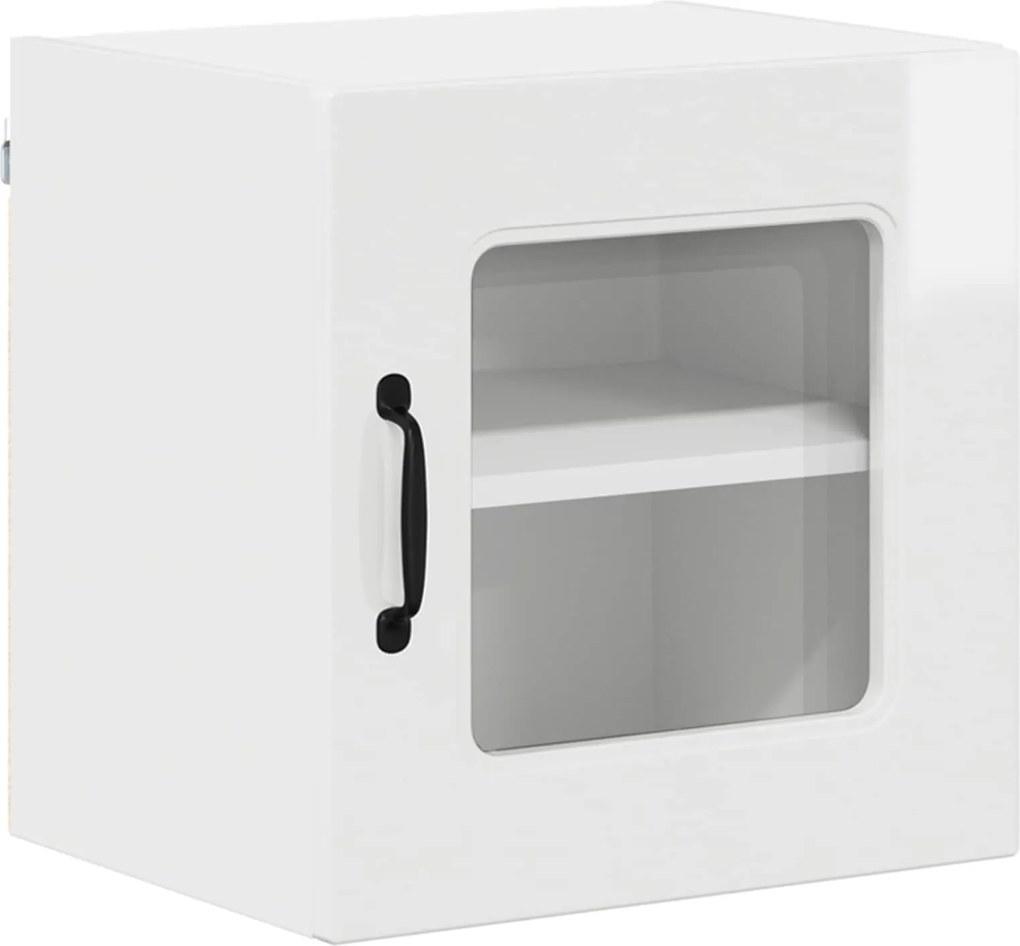 vidaXL Dulap de bucătărie Kalmar Alb lucios 40 x 31 x 40 cm