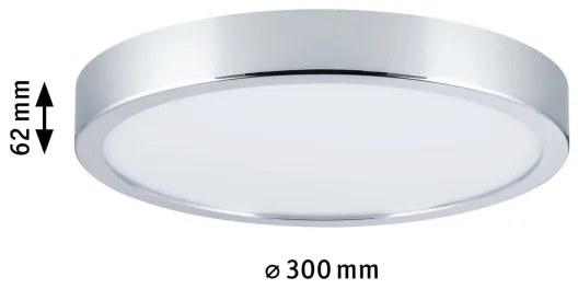 Plafonieră pentru baie LED/22,5W IP44 AVIAR 230V Paulmann 70882