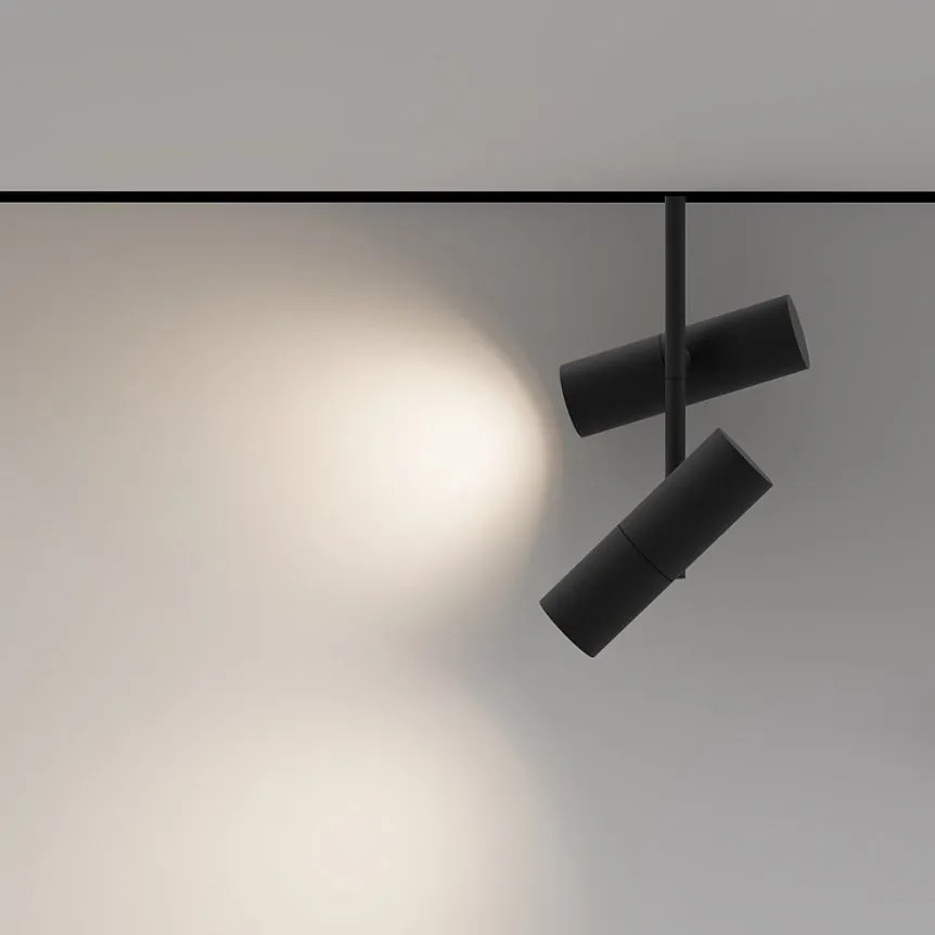 Spot LED, accesoriu pentru sina magnetica Exility, Elti Duo negru