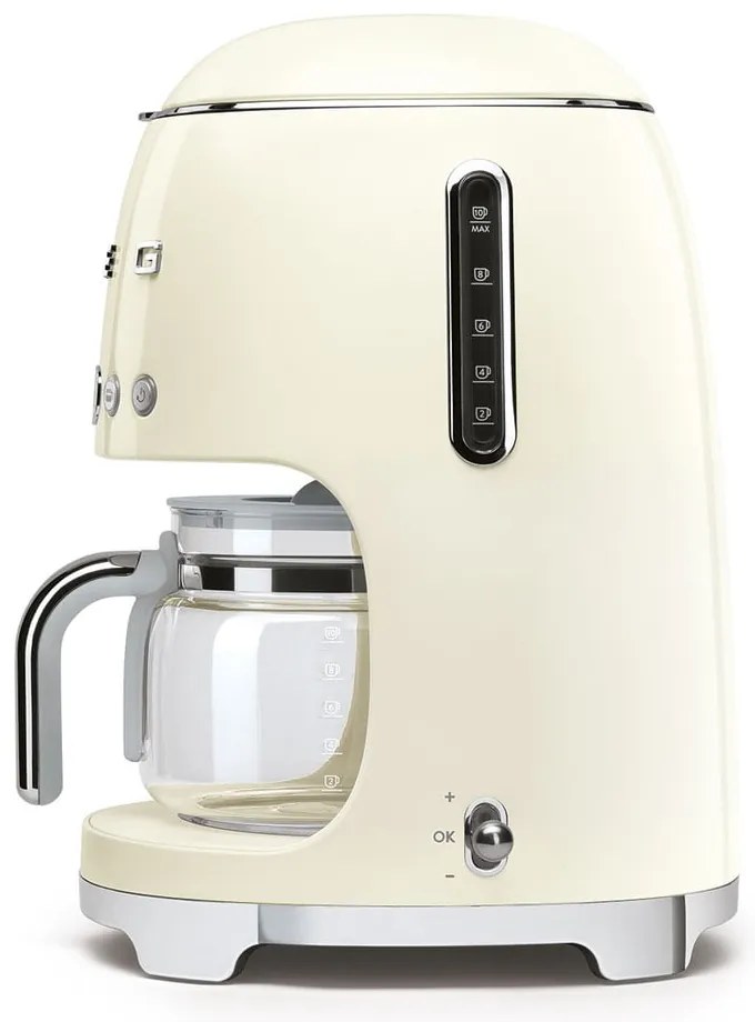 Cafetieră SMEG, alb - crem