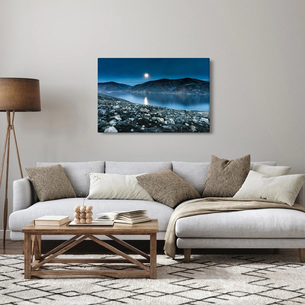 Tablou - Islanda noaptea (90x60 cm)