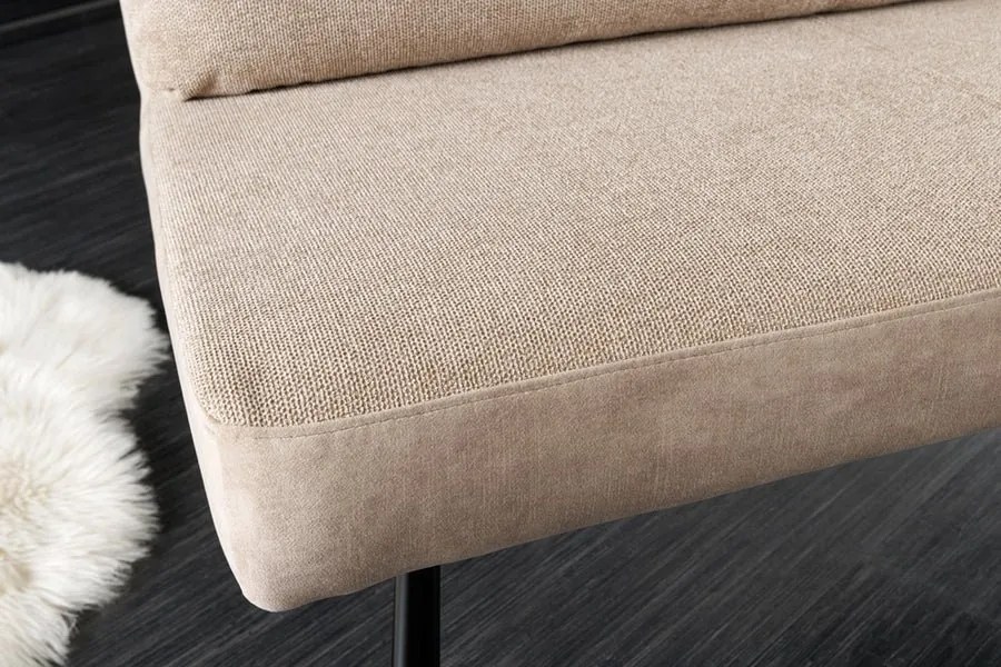 Bancheta moderna BIG GEORGE 160cm sampanie bej