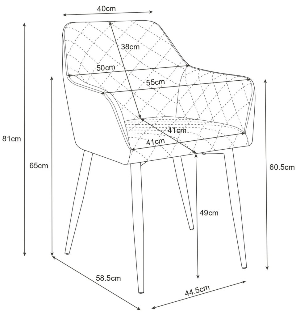 Scaun de masă Sunanda (roz) (2buc). Promo -25%. 1069504