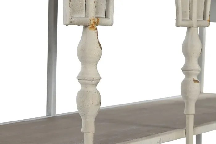 Consola, bej, din metal, aspect vintage, Arches