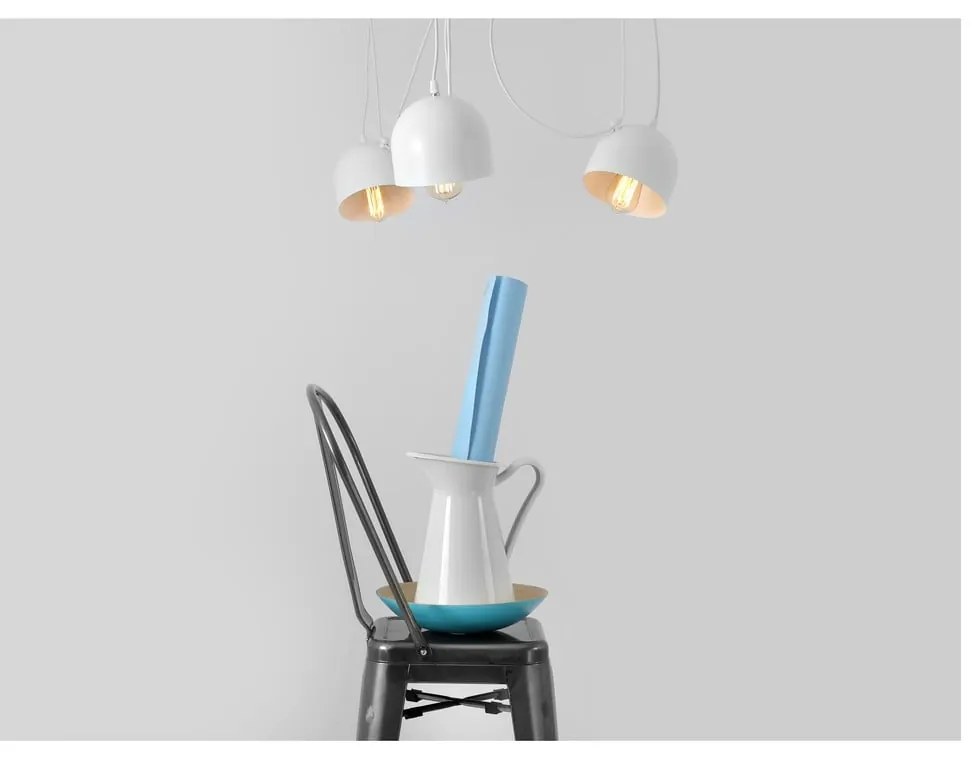 Lustră cu 4 becuri CustomForm Popo, alb