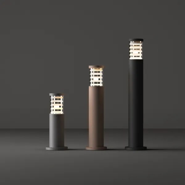Ideal Lux - Lampă de exterior TRONCO 1xE27/42W/230V 80 cm IP65 neagră