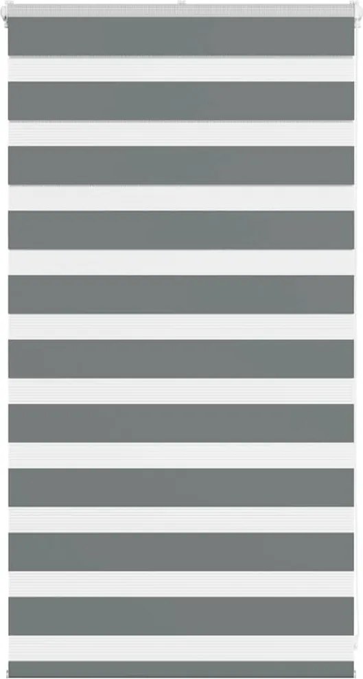 vidaXL Jaluzea tip zebra gri închis lățime țesătură 85,9 cm poliester