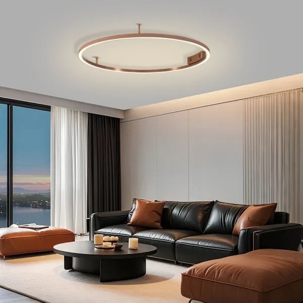 Immax NEO 07326-80C-LED Corp de iluminat de tavan dimabil FINO LED/55W/230V 80 cm Tuya aur roz + telecomandă