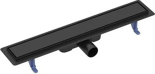 Set rigola dus cu capac scurgere dubla negru Cersanit Tako 60 cm