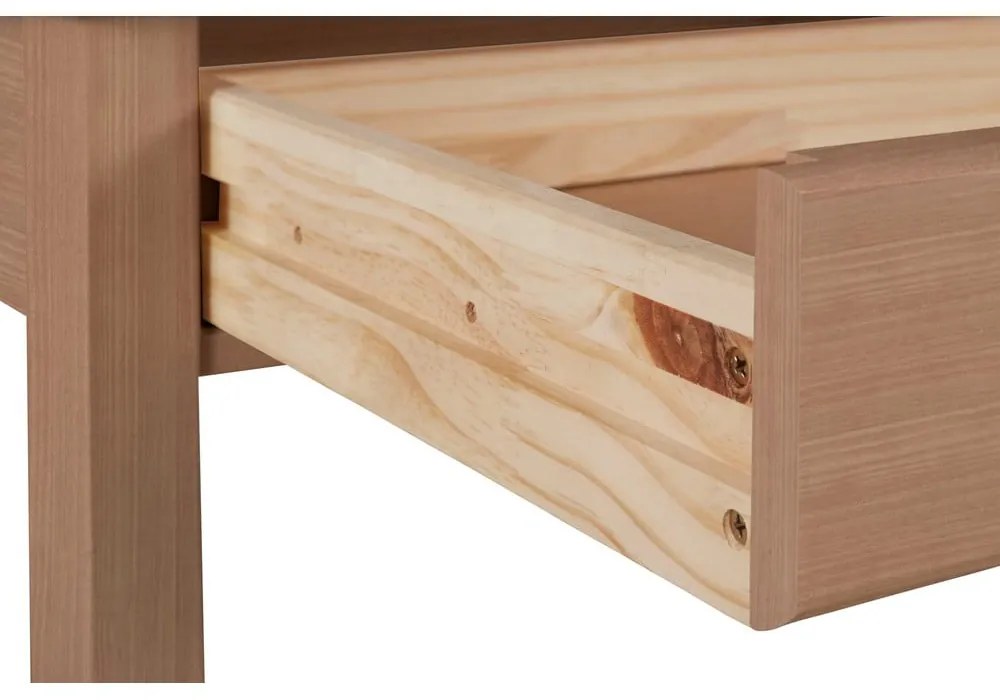 Birou din lemn de pin Støraa Gava, lungime 140 cm