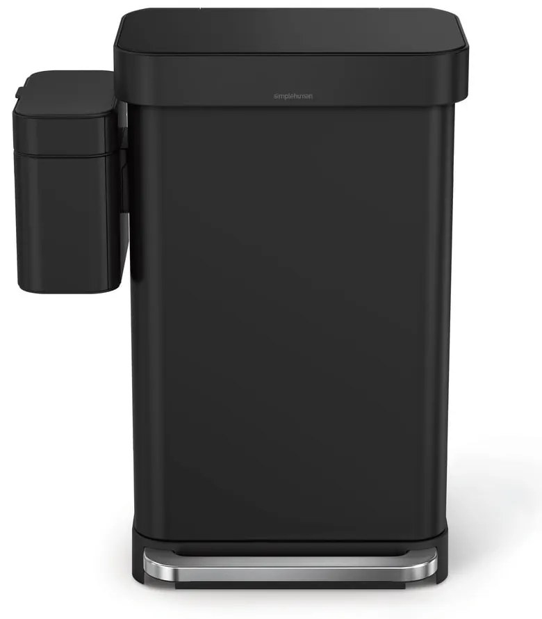 Coș pentru deșeuri compostabile negru mat 4 l – simplehuman
