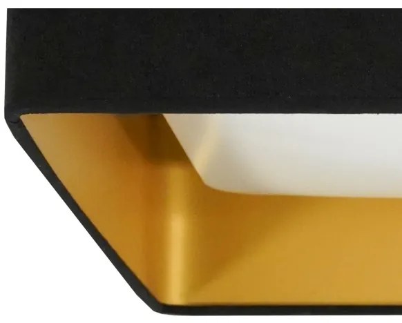 Brilagi-LED Corp de iluminat dimabil VELVET SQUARE LED/36W/230V Wi‑Fi Tuya + telecomandă, negru