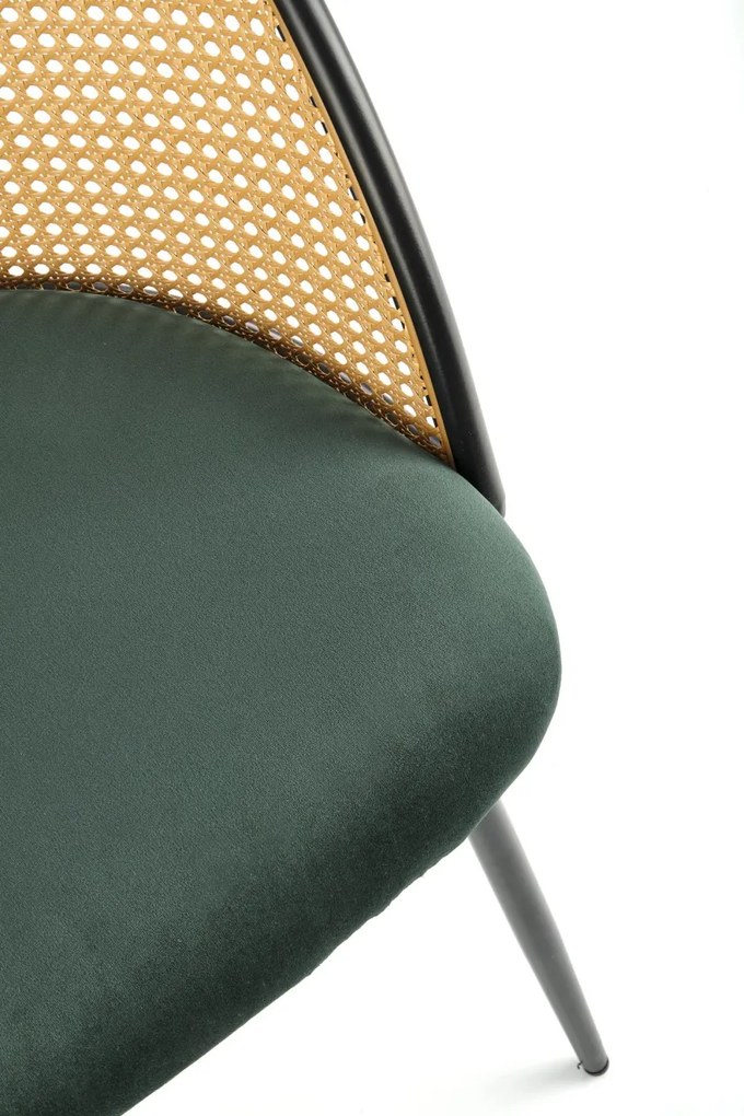 Scaun K508 ratan – velvet verde