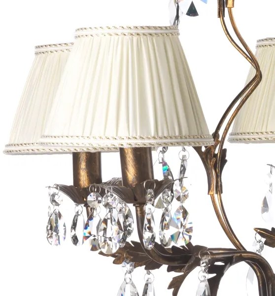 Lustră pe lanț KAREN 5xE14/6W/230V bronz ONLI