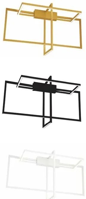 Lustra aplicata LED design modern geometric Erick auriu