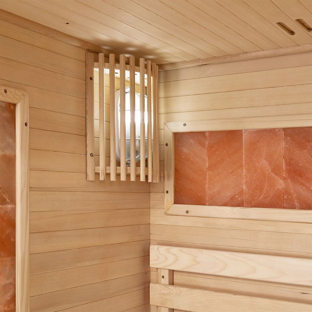 Vnútorná sauna Vantaa 120 so soľnými kameňmi