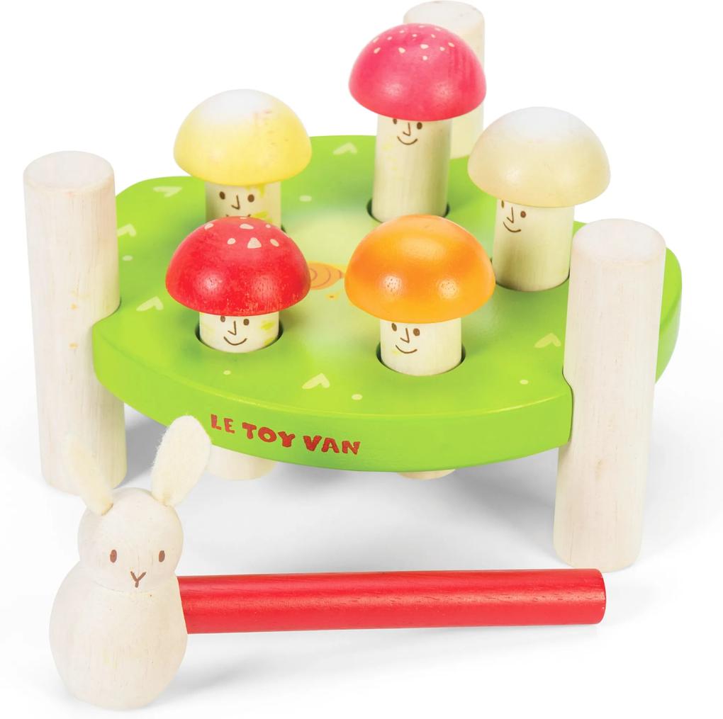 Loveste cu ciocanul ciupercutele vesele - Le Toy Van
