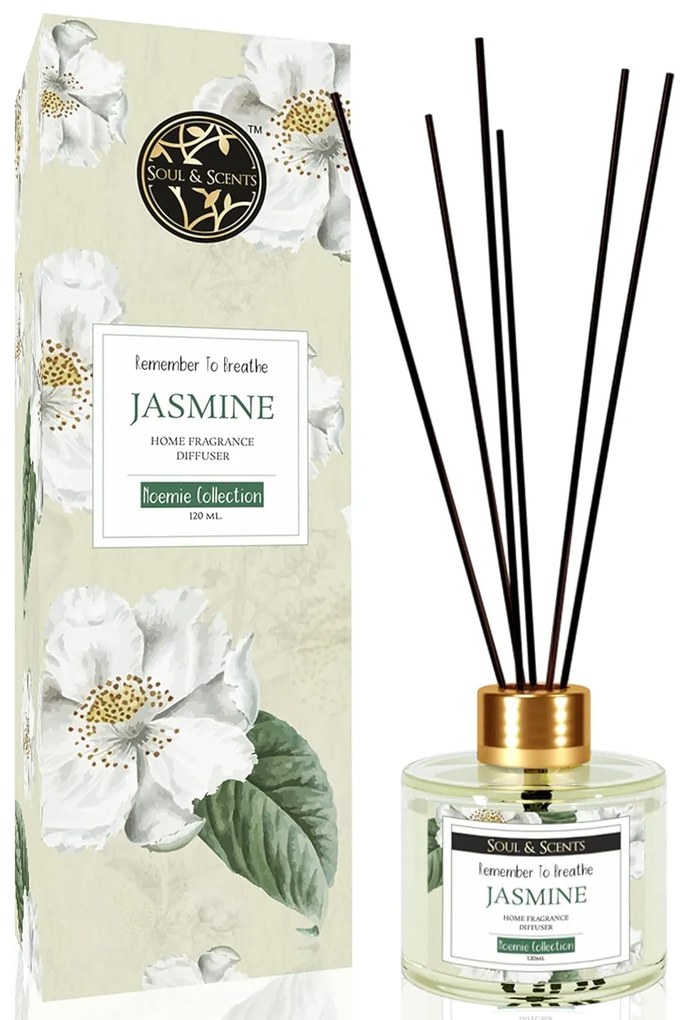 Odorizant camera cu betisoare JASMINE, SS India, 120 ml