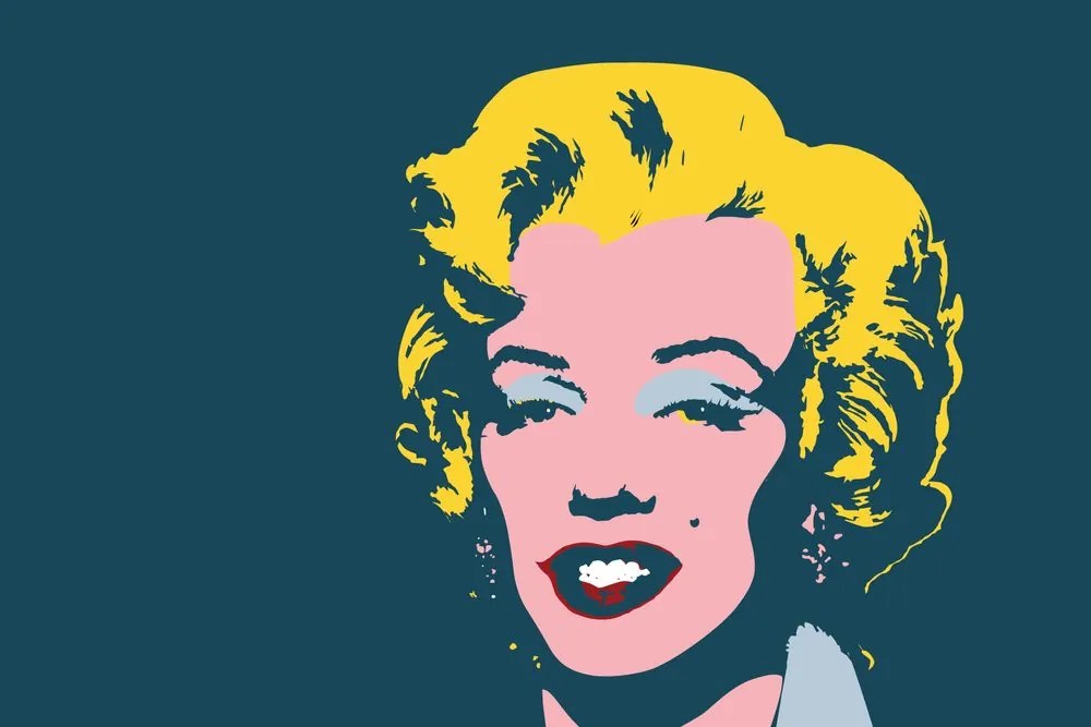 Tapet autoadeziv Marilyn Monroe în design pop art