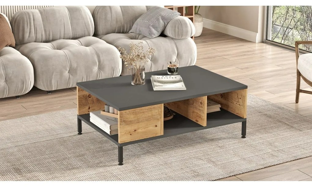 Măsuță de cafea Role Anthracite and AtlanticPine