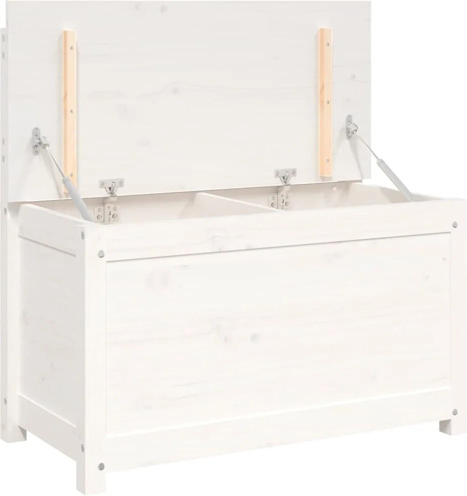 vidaXL Bancă, alb, 80x41x77 cm, lemn masiv de pin