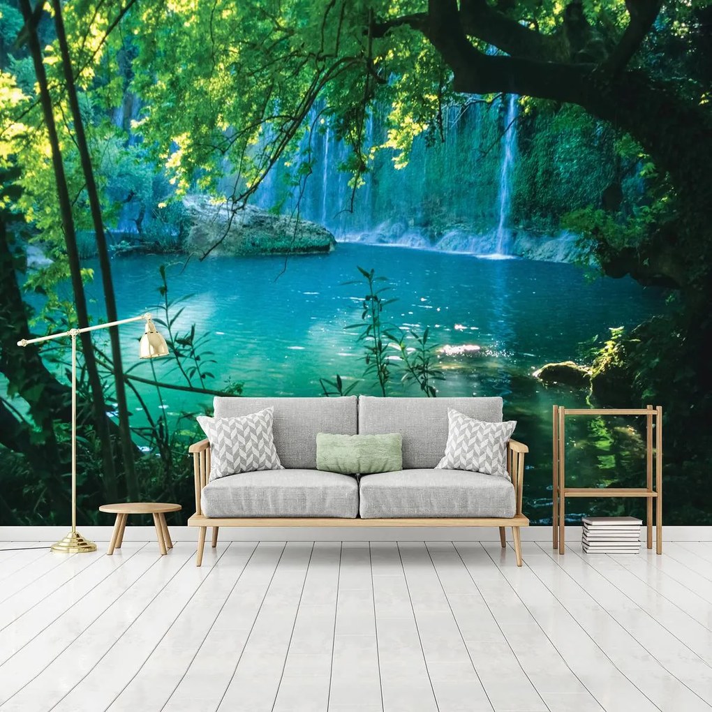 Fototapet - Lacul turcoaz enigmatic (152,5x104 cm)