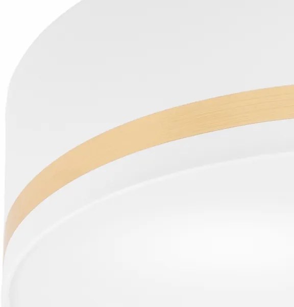 Plafonieră SIRJA STRIPE 4xE27/15W/230V d. 45 cm alb