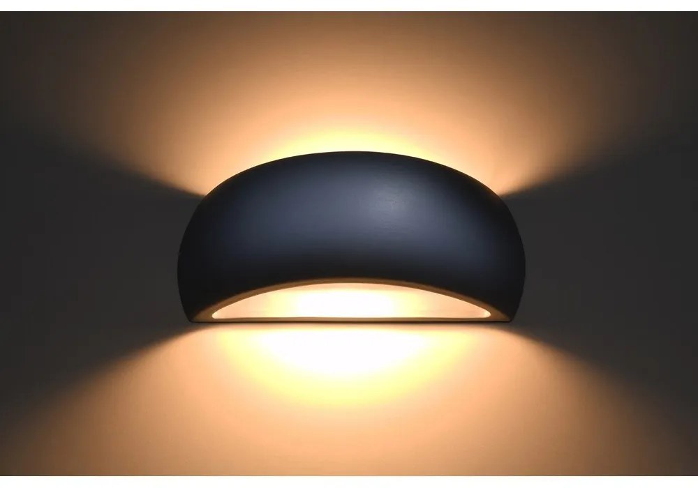 Aplică din ceramică Sollux Palermo, gri