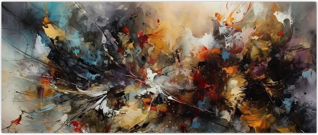 Tablou - Grafică abstractă (120x50 cm)