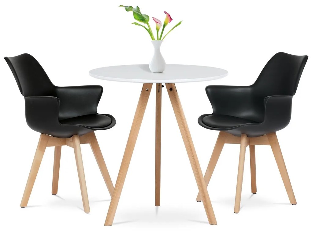Set de scaune de sufragerie CT-771 BK, 4 buc