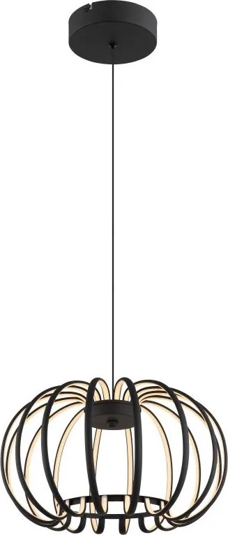 Lustra LED suspendata moderna RIBBON negru