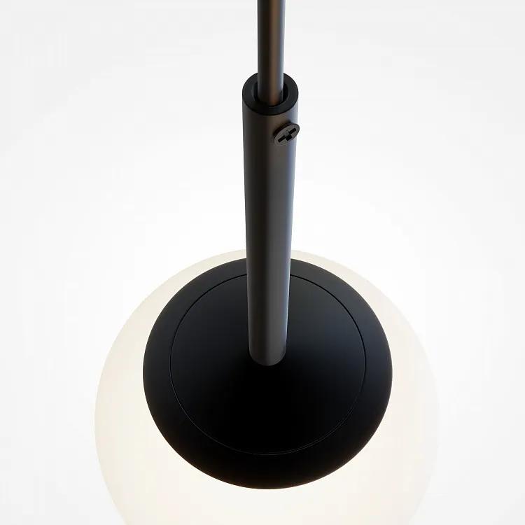 Pendul modern negru cu glob de sticla Maytoni Basic form d15