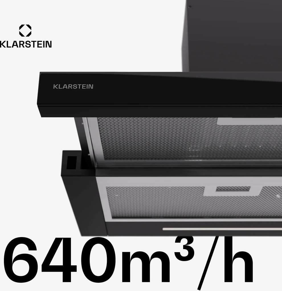 Klarstein Mariana Neo 90 hotă plată 90cm 640 m³/h evacuare aer LED