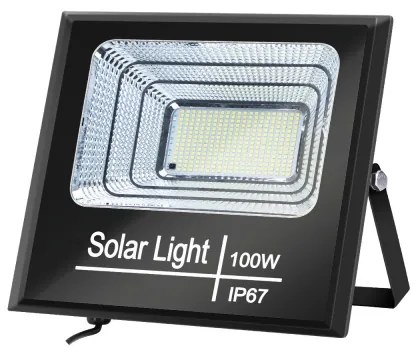 Aigostar - Proiector solar LED reglabil 100W/3,2V IP67 cu telecomandă