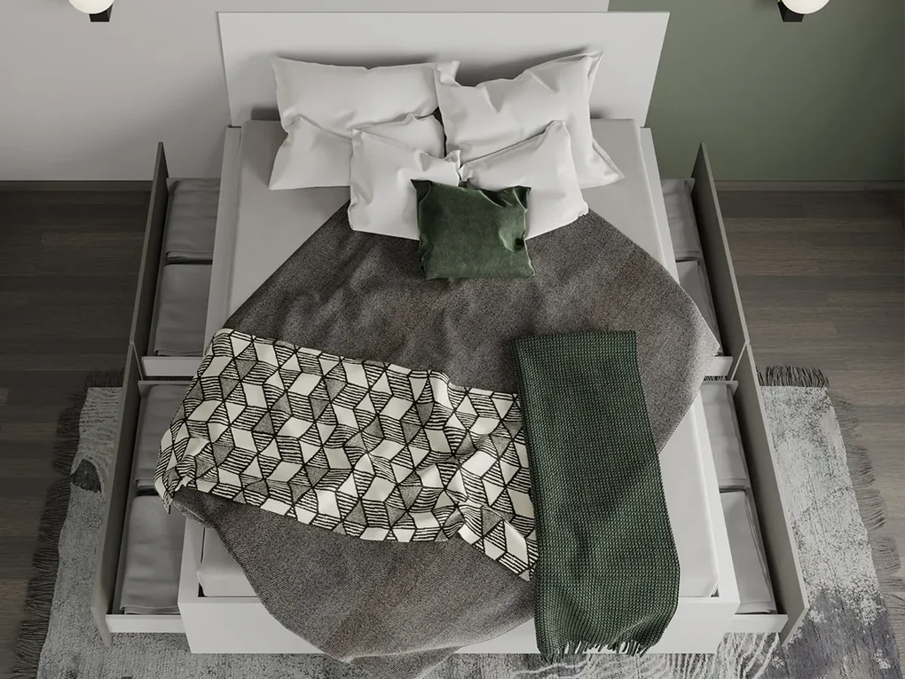 Set Mobila Dormitor Casmir / Alb Soares C22
