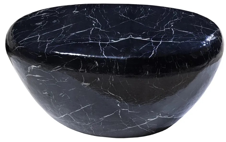 Masuta de cafea Extravaganta, Aluminiu, Negru, STONE 75cm