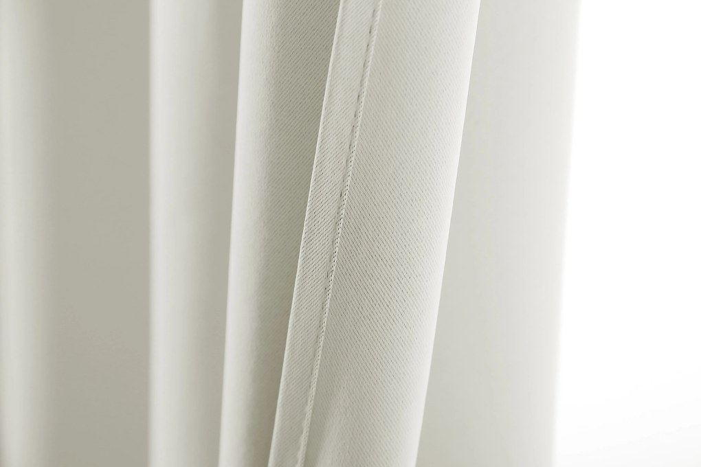 Perdea alb-crem OXFORD 140x250 cm Agatat: Inele metalice