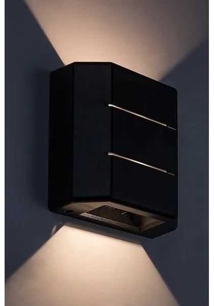 Aplică LED de exterior LIPPA LED/6W/230V IP54 neagră Rabalux 7319