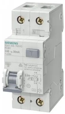 Siguranta automata cu protectie diferentiala 32A P+N, tip AC, 30mA, 4.5 kA, Siemens