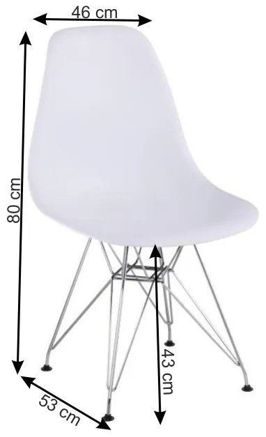 Scaun Culoare Alb, ANISA 2 NEW