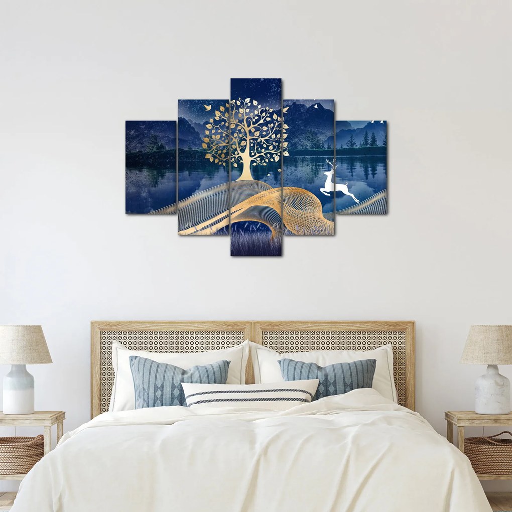 Tablou - Cerbi în luna plină (150x105 cm)