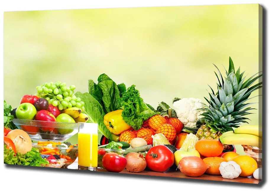 Tablou pe pânză canvas Legume si fructe